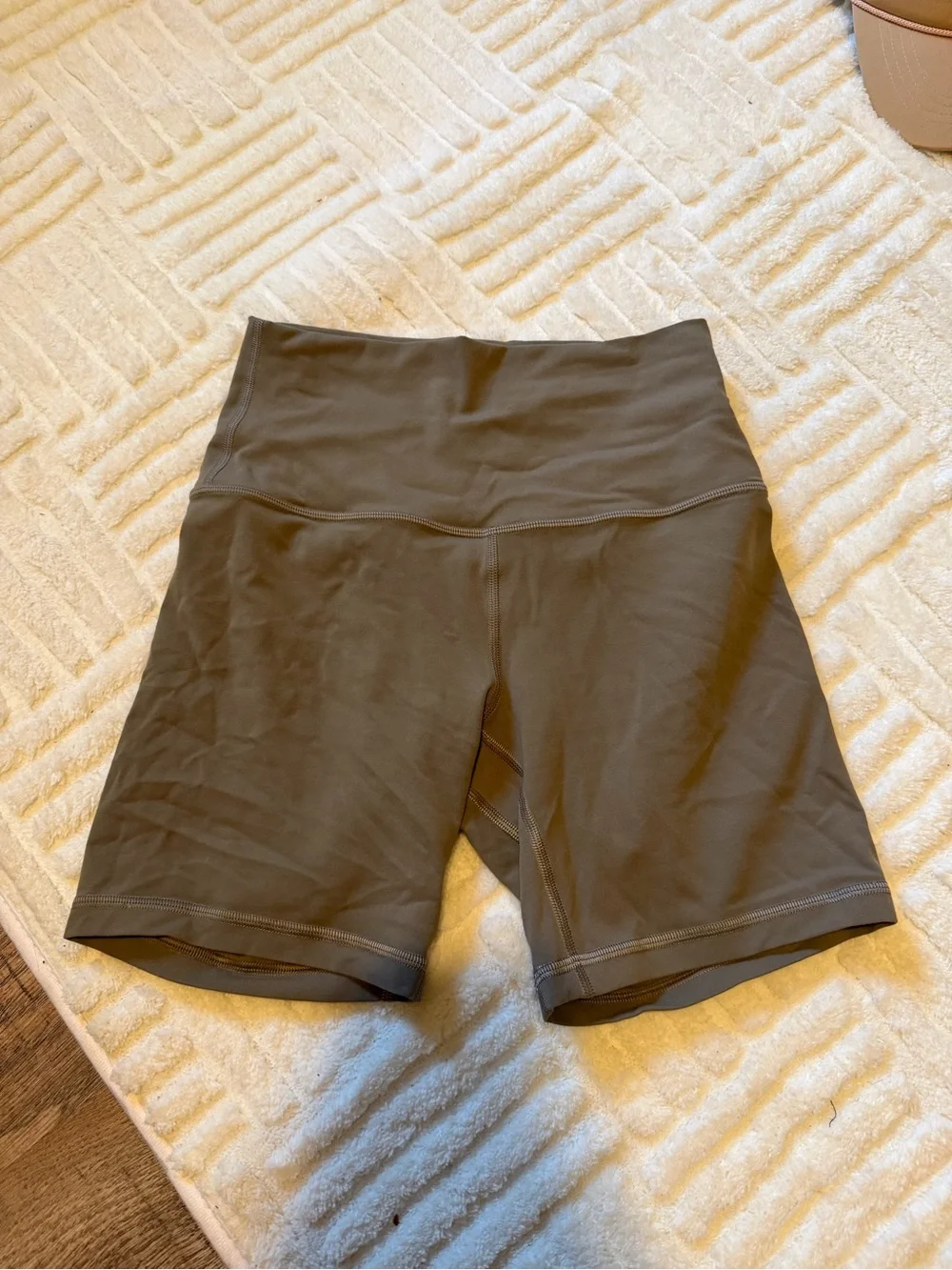lululemon athletica Olive Green High-Rise Bike Shorts